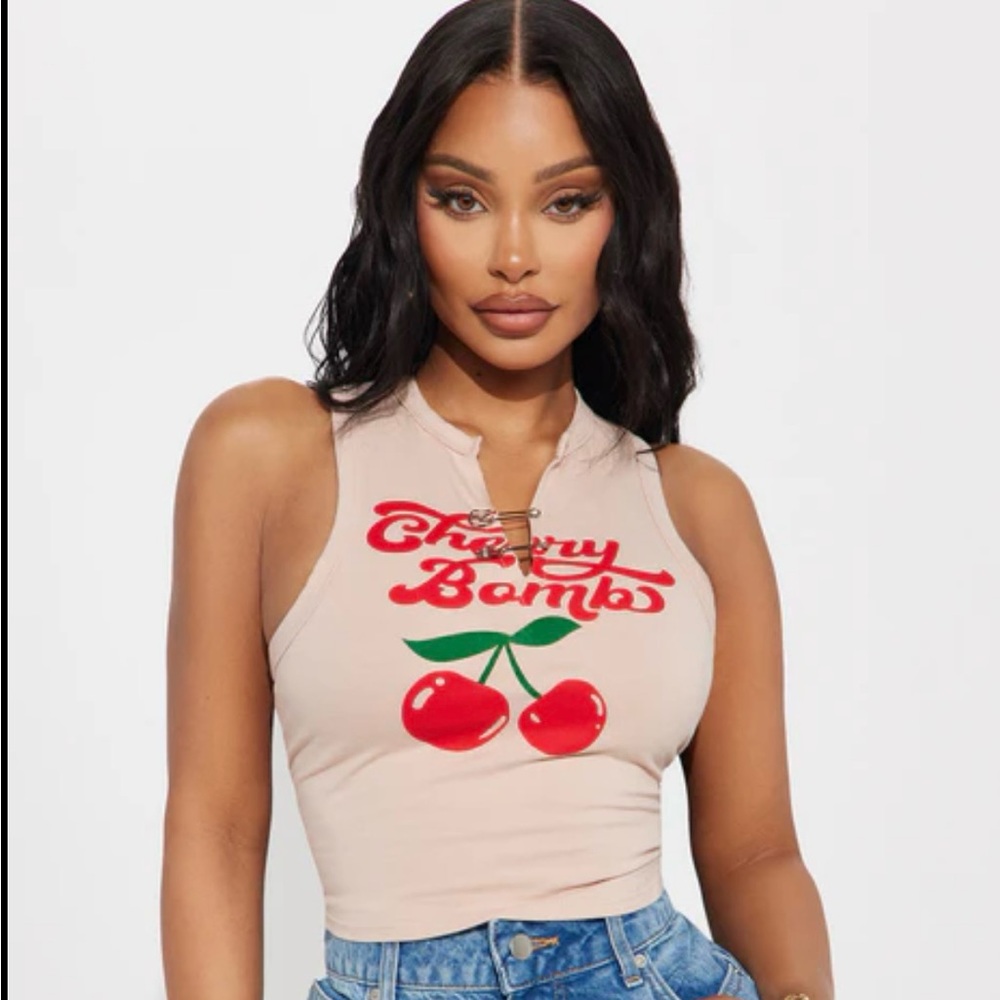 Fashion Nova Cherry Bomb Tank Top